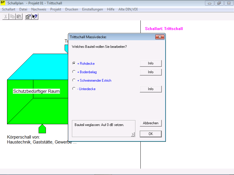 Screenshot Trittschall